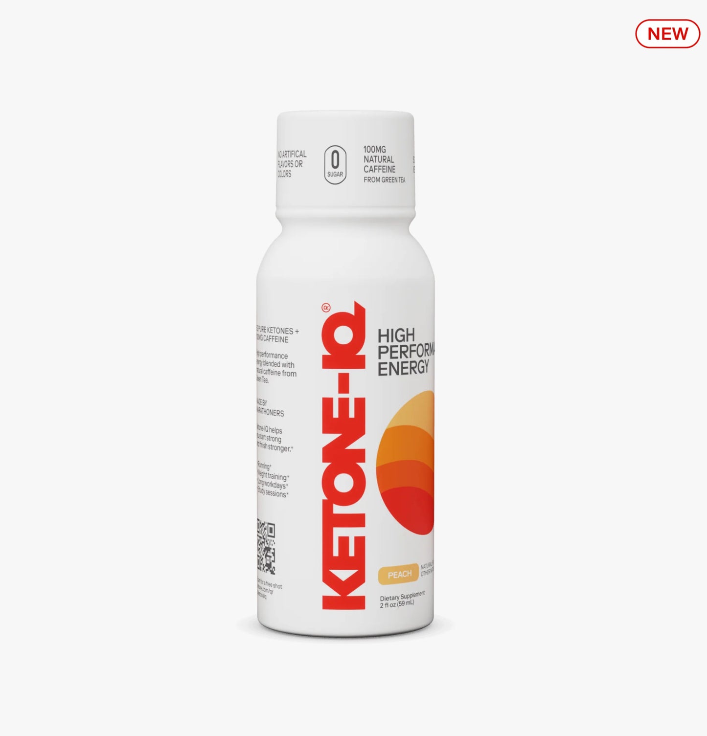 Ketone-IQ +Caffeine Shot Peach